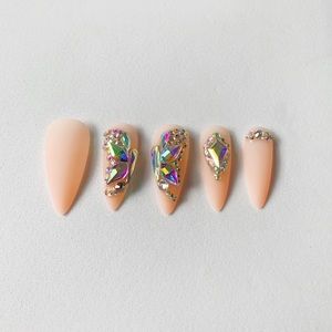 “Butterfly Birthday Bling” Press on nails